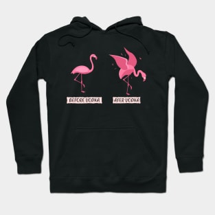 Funny Vodka Shirts Flamingo Liquor booze Gift Hoodie